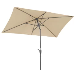Mittelstockschirm 'Tunis', Ca. 270 X 150 Cm, Natur -Gartengeschäft 3910503161 Sonnenschirm Tunis natur 8 90533