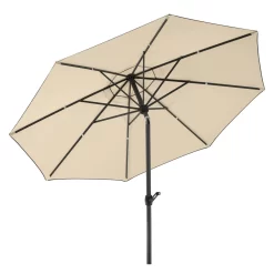 Sonnenschirm 'Adria', Ø 300 Cm, Natur 13 Sonnenschirm 'Adria', Ø 300 Cm, Natur -Gartengeschäft 3910503169 Sonnenschirm Adria natur 10 91654