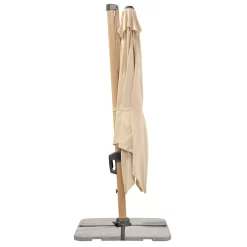 Sonnenschirm 'Rhodos Twist Woody', Natur, Ca. 300 X 300 Cm -Gartengeschäft 3910503265 Pendelschirm Rhodos Twist Woody natur 13 102963