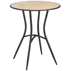 Tisch 'Jaylee', Schwarz/gold, H 69 X Ø 60 Cm