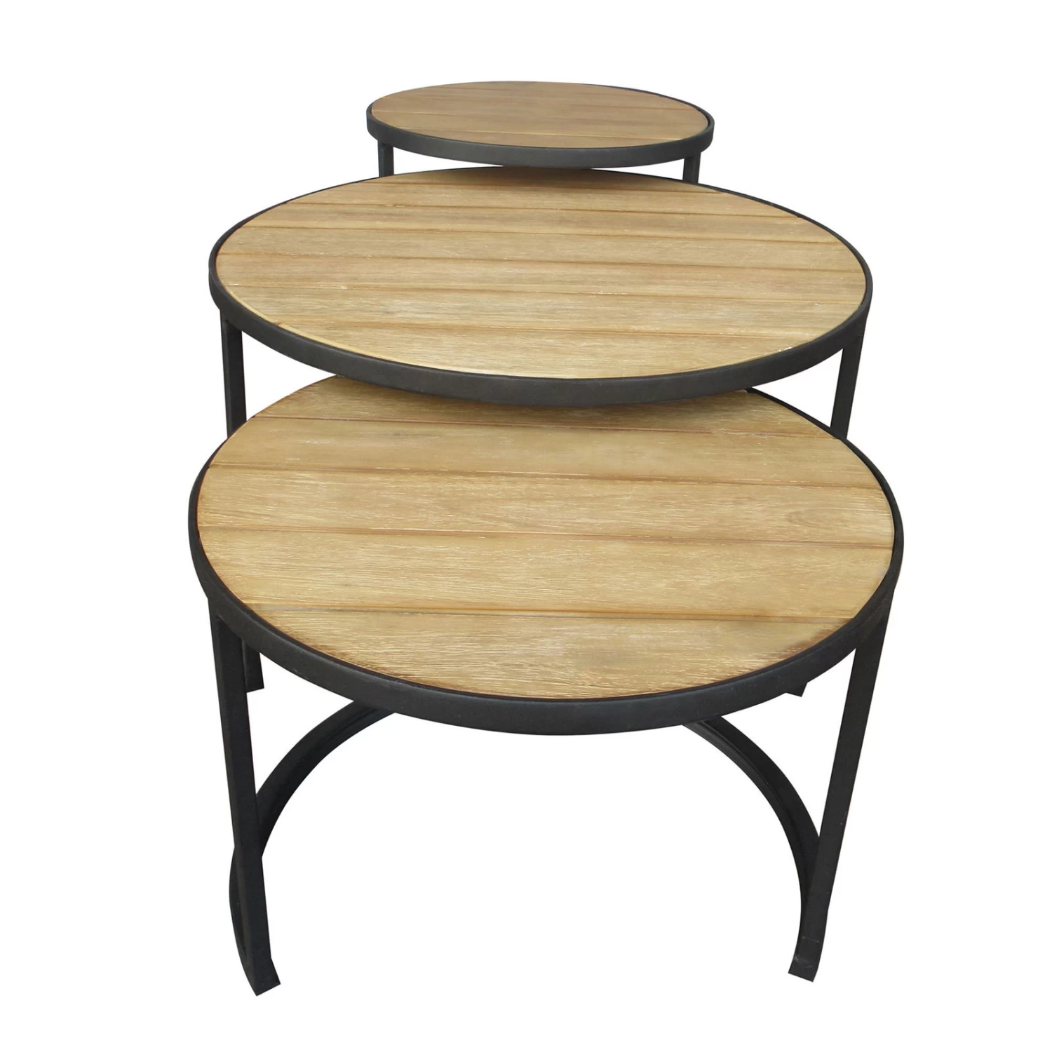 Beistelltisch 'Nestling', Schwarz, Natur 3 Beistelltisch 'Nestling', Schwarz, Natur – Bild 3