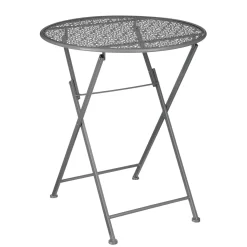 Klapptisch 'Thalia', Dunkelgrau, Ca. Ø60 X H70 Cm