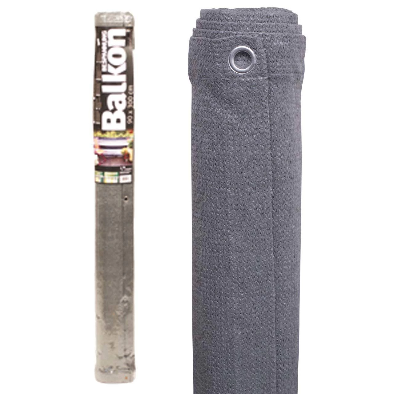 Balkonbespannung, Grau 1 Balkonbespannung, Grau