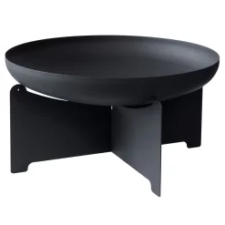 Edelstahl- Feuerstelle 'X 70', Schwarz, 40 X 75 Cm