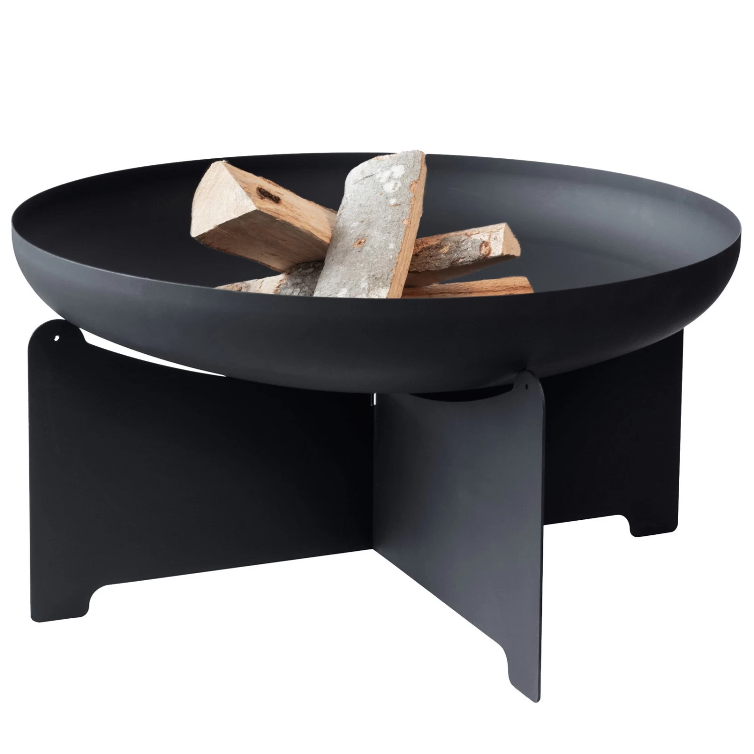 Edelstahl- Feuerstelle 'X 70', Schwarz, 40 X 75 Cm 2 Edelstahl- Feuerstelle 'X 70', Schwarz, 40 X 75 Cm – Bild 2