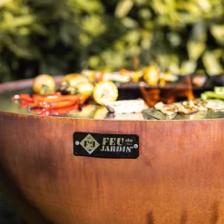 Edelstahl-Feuerstelle 'TRIA', Rost, 100 X 55 X 100 Cm -Gartengeschäft 3920100752 Feuerstelle TRIA rost 3 110904