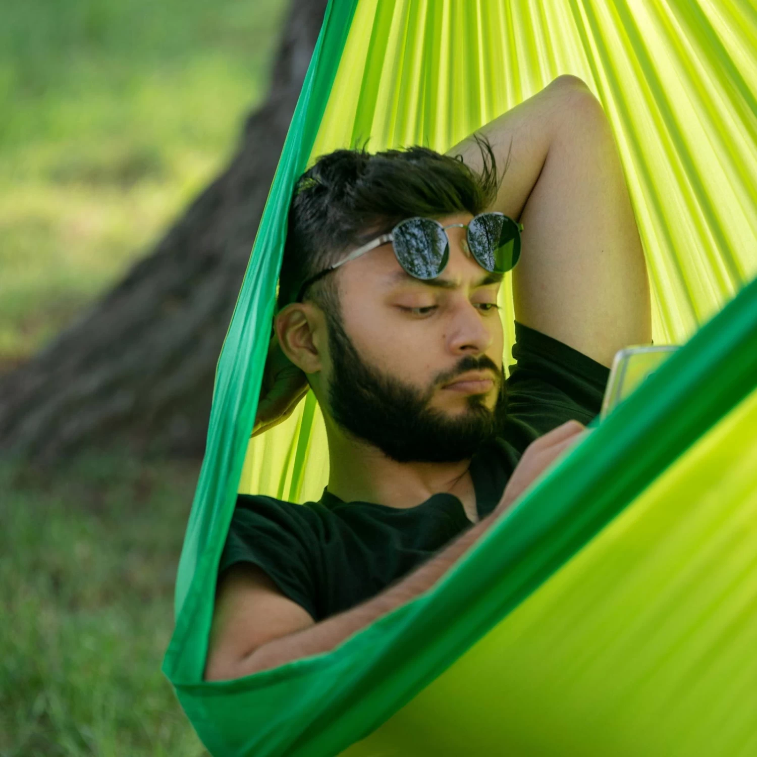 LA SIESTA Doppel-Reisehängematte Colibri 3.0, Palm, Bis 180 Kg, Reißfest, Leicht 9 LA SIESTA Doppel-Reisehängematte Colibri 3.0, Palm, Bis 180 Kg, Reißfest, Leicht – Bild 9