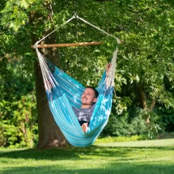 LA SIESTA Hängesessel 'Habana Azure', Blau -Gartengeschäft 3940200314 Comfort Haengesessel Habana Azure Bio Baumwolle 6 86066