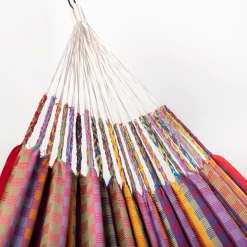 LA SIESTA Doppel-Hängematte 'Modesta', Flowers, 350 X 160 Cm -Gartengeschäft 3940200339 Doppel Haengematte Flora Flowers Bio Baumwolle 4 106120