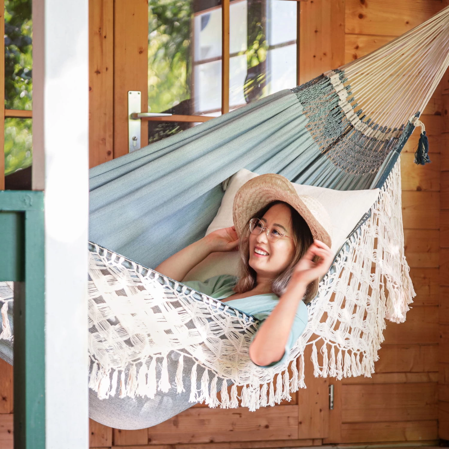 LA SIESTA Kingsize Hängematte 'Bossanova', Fjord 3 LA SIESTA Kingsize Hängematte 'Bossanova', Fjord – Bild 3