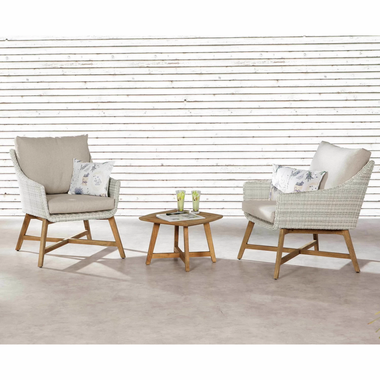 Best Lounge-Sessel "Paterna" Aus Teakholz, Mit Auflage 3 Best Lounge-Sessel "Paterna" Aus Teakholz, Mit Auflage – Bild 3