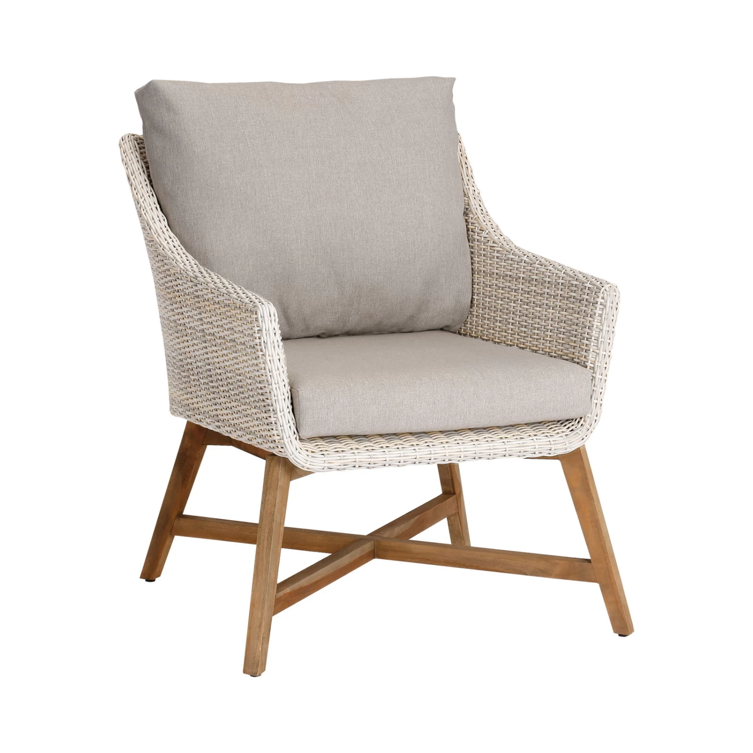 Best Lounge-Sessel "Paterna" Aus Teakholz, Mit Auflage 1 Best Lounge-Sessel "Paterna" Aus Teakholz, Mit Auflage