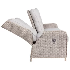 Kölle Geflechtbank 'Heidelberg' 2,5 Sitzer, Inkl. Auflage Stone Grey -Gartengeschäft 3950100890 Geflechtbank Heidelberg 2 5Sitzer Koelle rattanbraun inkl Auflage stonegrey 02 47954