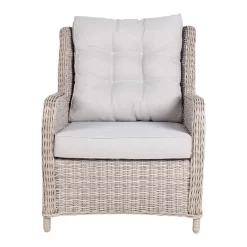 Kölle Geflecht-Sessel Jumbo Inkl. Hocker, Mit Auflage -Gartengeschäft 3950100895 Geflechtsessel Jumbo Koelle inkl Hocker rattanbraun inkl Auflage 47963