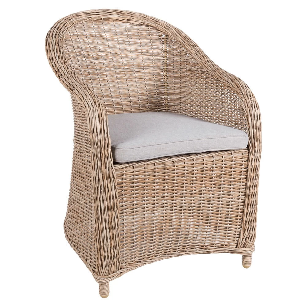 Kölle Geflechtsessel "Coventry" Rattangrau, Inkl. Auflage Stone Grey 2 Kölle Geflechtsessel "Coventry" Rattangrau, Inkl. Auflage Stone Grey – Bild 2