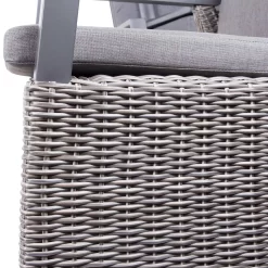 Kölle Sessel 'Bremen', Verstellbare Rückenlehne, Alu, Kunstrattan, 109 X 72 Cm -Gartengeschäft 3950100979 Geflechtsessel Bremen Koelle braun inkl Auflage Ruecken verstellbar7 70303