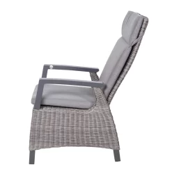 Kölle Sessel 'Bremen', Verstellbare Rückenlehne, Alu, Kunstrattan, 109 X 72 Cm -Gartengeschäft 3950100979 Geflechtsessel Bremen Koelle braun inkl Auflage Ruecken verstellbar9 70306