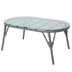 Loungegruppe 'Evora', 4-teilig, Grau 11 Loungegruppe 'Evora', 4-teilig, Grau -Gartengeschäft 3950101015 Alu Geflechtgruppe Evora 4tlg grau inkl Kissen 4 99293