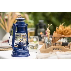 Feuerhand Sturmlaterne 'Baby Special 267', Blau, 26,5 X 13,5 X 15 Cm -Gartengeschäft 3990100190 feuerhand sturmlaterne 1 1 121590