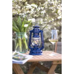 Feuerhand Sturmlaterne 'Baby Special 267', Blau, 26,5 X 13,5 X 15 Cm -Gartengeschäft 3990100190 feuerhand sturmlaterne 3 121587