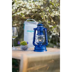 Feuerhand Sturmlaterne 'Baby Special 267', Blau, 26,5 X 13,5 X 15 Cm -Gartengeschäft 3990100190 feuerhand sturmlaterne 5 121591