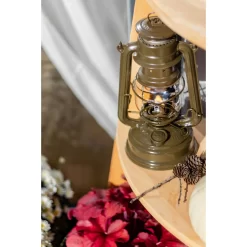 Feuerhand Sturmlaterne 'Baby Special 267', Olive, 26,5 X 13,5 X 15 Cm -Gartengeschäft 3990100192 feuerhand sturmlaterne 2 121598