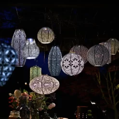 Solarlaterne 'Long Oval 20', Gold, Ø 20 X 45 Cm -Gartengeschäft 72462 lumiz EB8 3348 123926 6