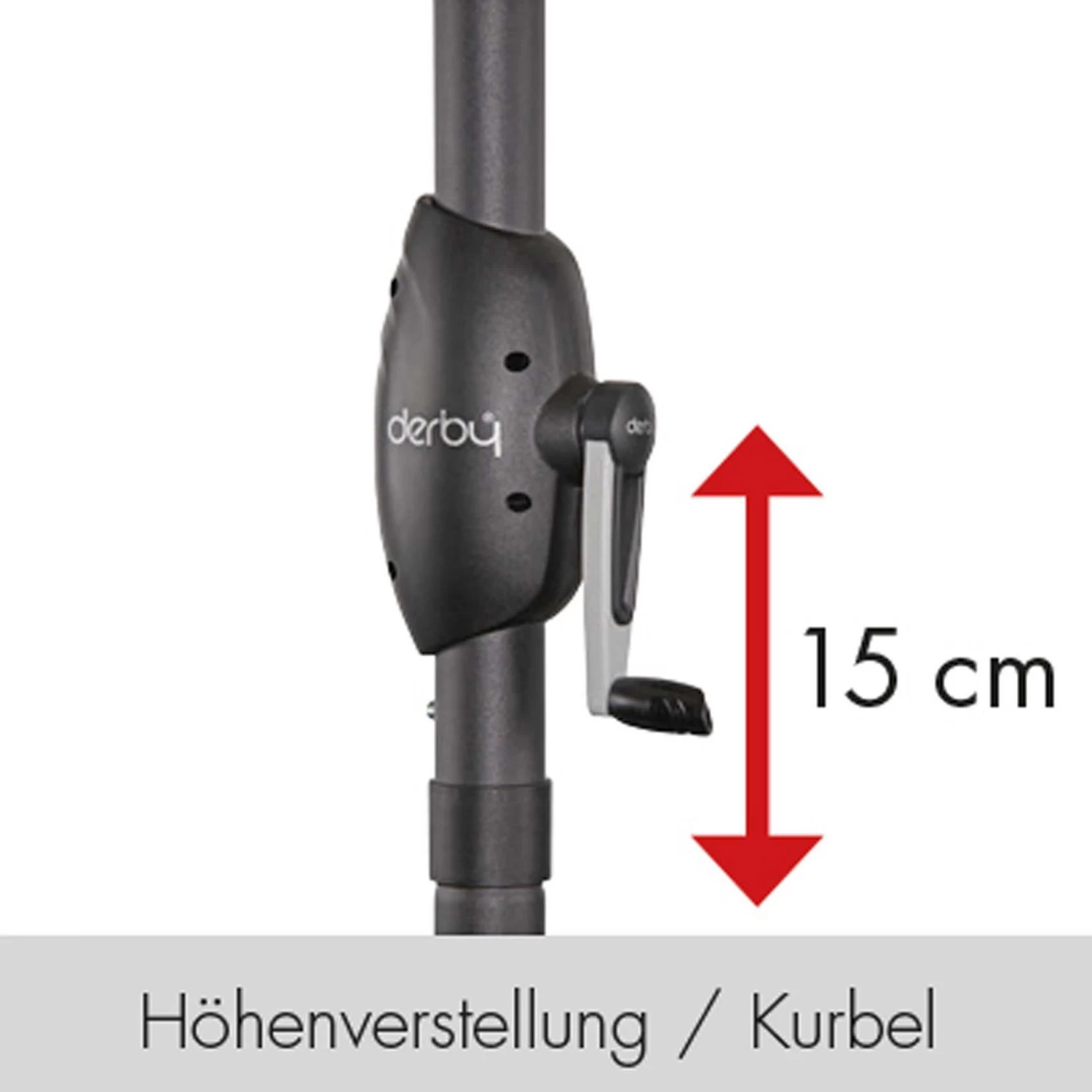 Doppler Kurbelschirm 'Basic Lift NEO', 250 X 200 Cm, Natur 3 Doppler Kurbelschirm 'Basic Lift NEO', 250 X 200 Cm, Natur – Bild 3