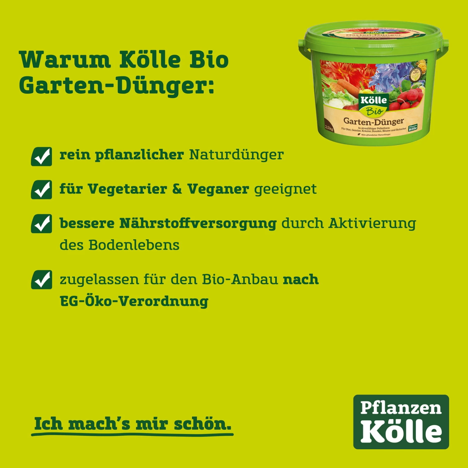 Kölle Bio Gartendünger 10 Kg 2 Kölle Bio Gartendünger 10 Kg – Bild 2